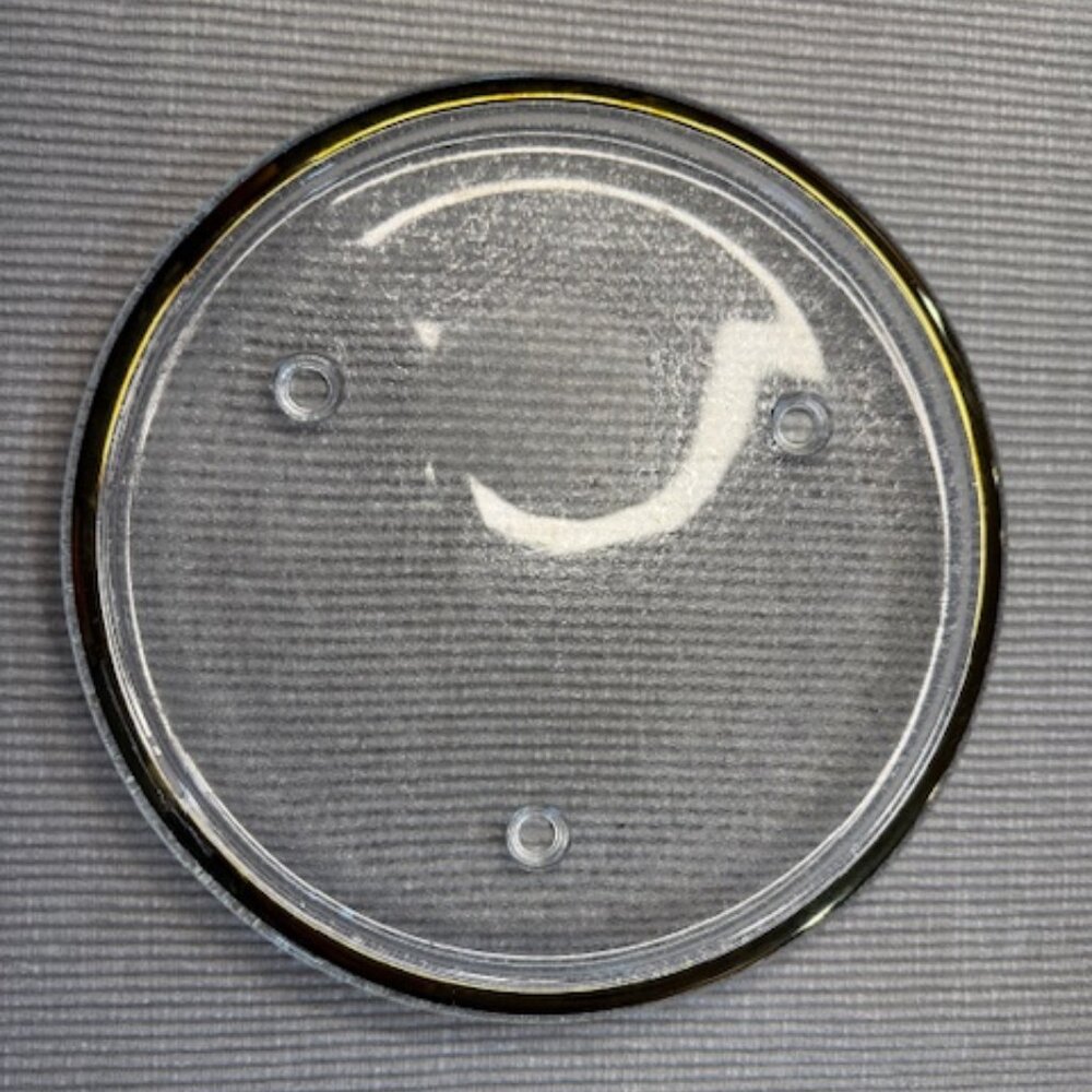 Gorgeous glass large candle dish/holder